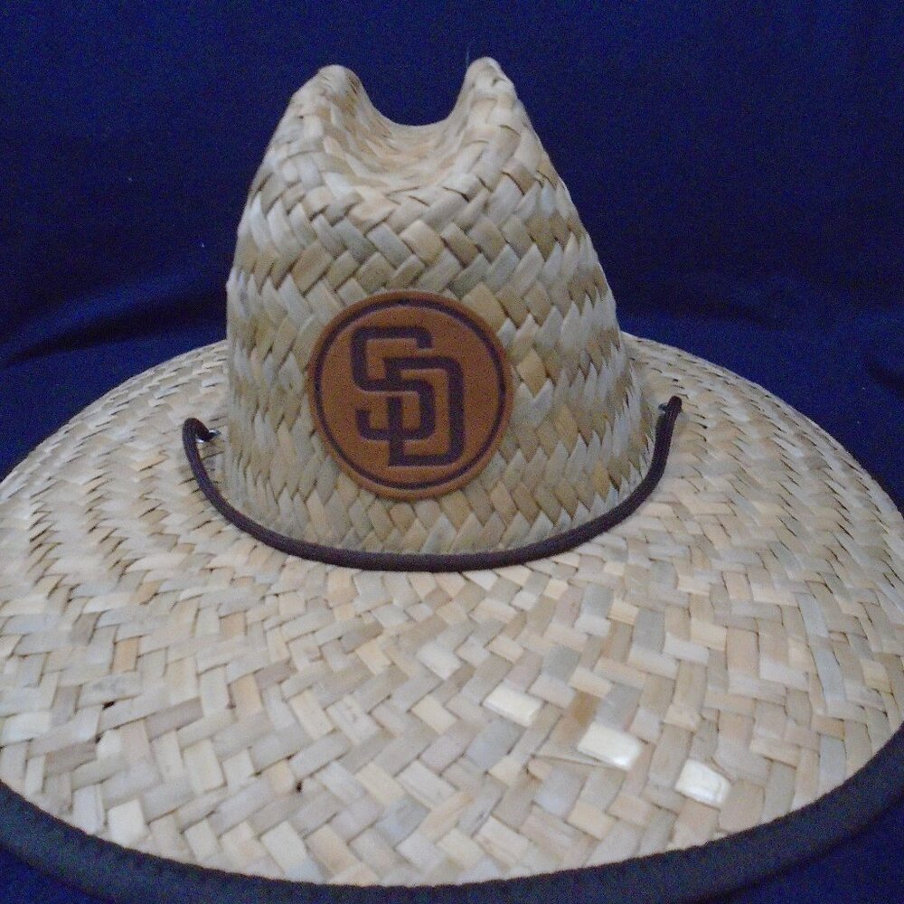 San Diego Padres 8/7 SDGE SGA Straw Hat Petco Giveaway Official Size Ad…